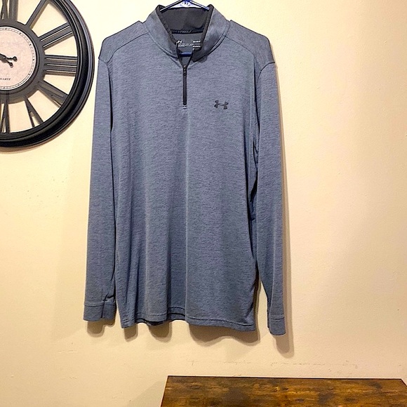 Under Armour Other - UNDER ARMOUR LOOSE GOLF PULLOVER 1/4 ZIP GREY/SILVER
